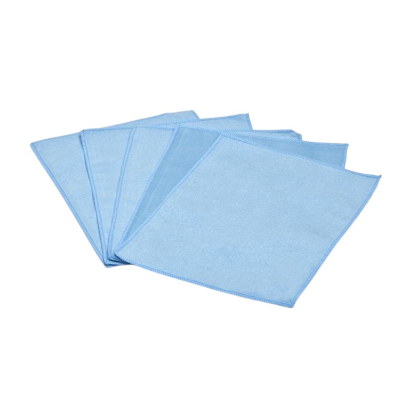 Optische microvezeldoek voor tablets en smartphones - Blauw - 15x20cm - 5 stuks